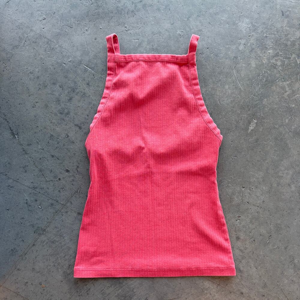 Vintage Y2k Intimately Free People Ribbed Essential Open Back Cami Tank Top S